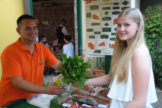Gemüseverkauf der Simmeringer Junggärtner